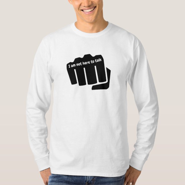 Camiseta Boxeo, no estoy aquí para hablar (Anverso)