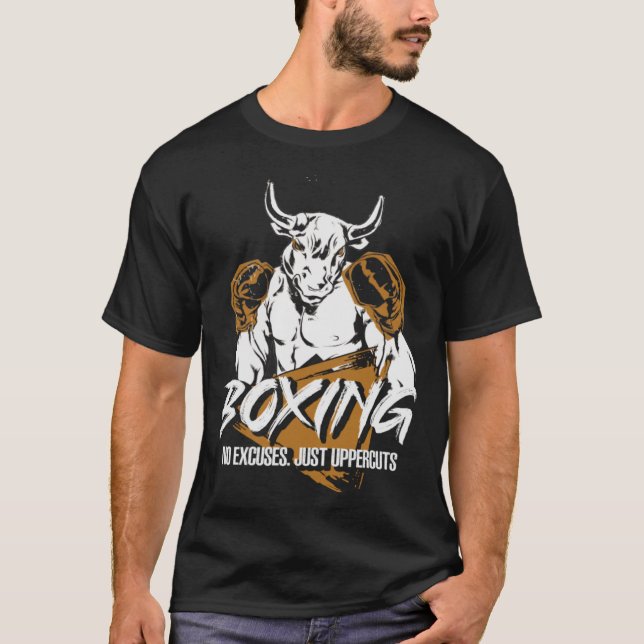 Camiseta Boxeo No Excusas Sólo Uppercusión MMA Lucha Contra (Anverso)
