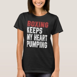 Camiseta Boxeo para hombres mujeres boxeo mantiene mi coraz