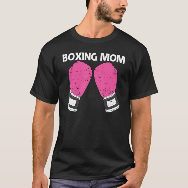 Camiseta Boxeo Para Mamá Boxeador Madre Parar (Anverso)