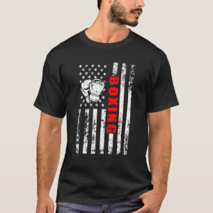 Camiseta Boxeo Patriótico de Bandera Americana