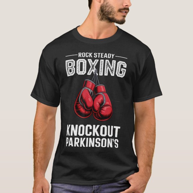 Camiseta Boxeo Rock Steady Derrota Parkinson (Anverso)