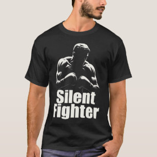 Camiseta Boxeo Silent Fighter - Boxeador de Silueta Audaz