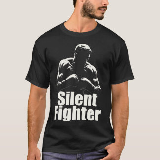 Camiseta Boxeo Silent Fighter - Boxeador de Silueta Audaz