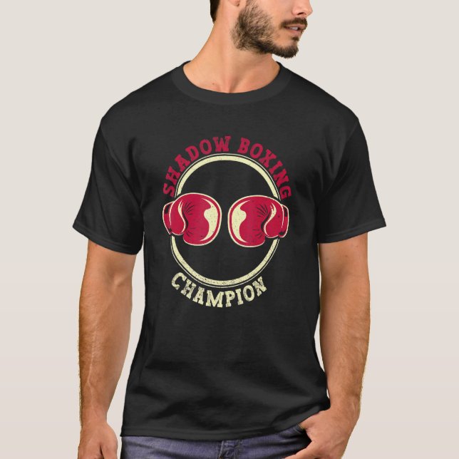 Camiseta Boxeo Sombra Campeón de Boxeo Sombra Boxeo (Anverso)