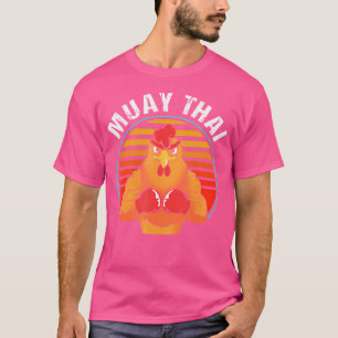 Camiseta Boxeo Tailandés De 80 Animal Pun Rooster Muay Thai