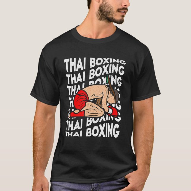Camiseta Boxeo tailandés Kickboxing boxeo deportivo muay ho (Anverso)