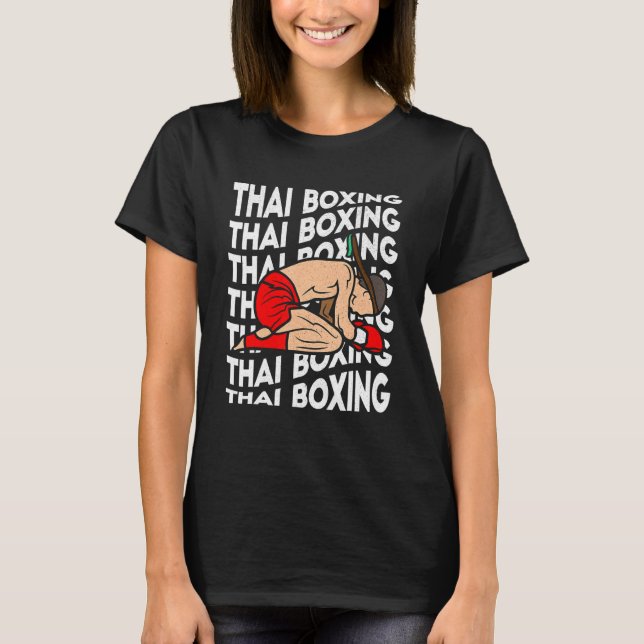 Camiseta Boxeo tailandés Kickboxing boxeo deportivo muay ho (Anverso)