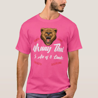 Camiseta Boxeo tailandés kickboxing oso tailandés