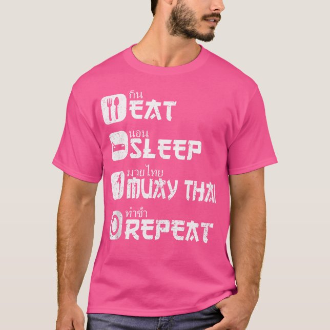 Camiseta Boxeo tailandés muay boxeo tailandés en boxeo tail (Anverso)