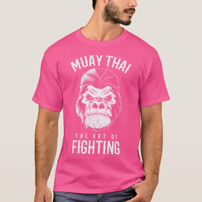 Camiseta Boxeo Tailandés Muay Gorila, Boxeo Tailandés Y Kic (Anverso)