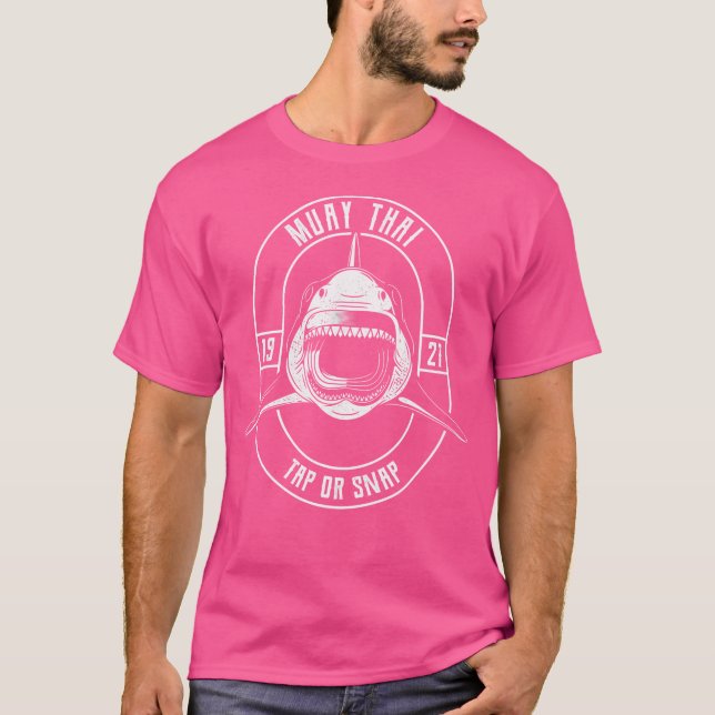 Camiseta Boxeo Tailandés Muay Shark Y Kickboxing (Anverso)