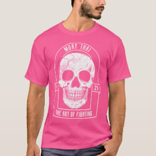 Camiseta Boxeo Tailandés Muay Skull Y Kickboxing