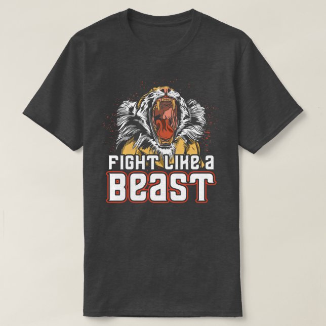 Camiseta Boxeo tailandés muay tigre tailandés nak muay luta (Diseño del anverso)
