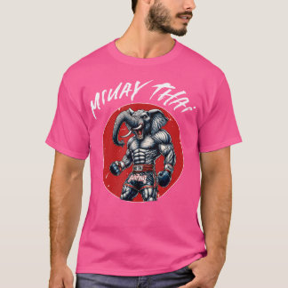 Camiseta Boxeo Tailandés Y Elefante Muay Tailandés
