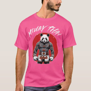 Camiseta Boxeo Tailandés Y Panda Muay Tailandés