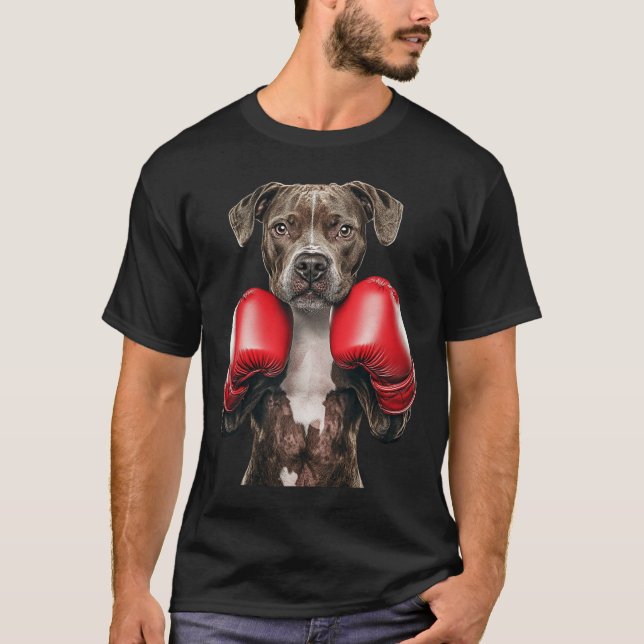 Camiseta Boxeo Terrier de American Staffordshire (Anverso)