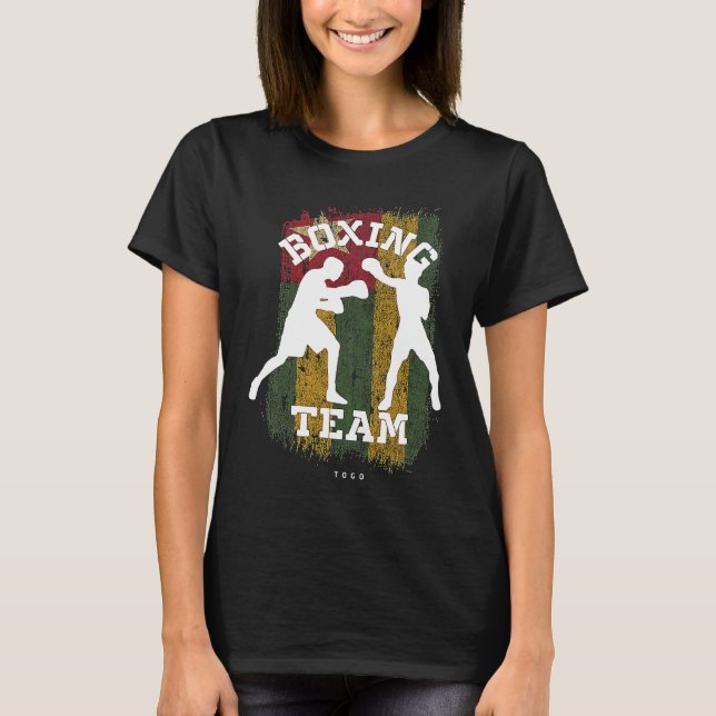 Camiseta Boxeo Togo Combate el boxeo (Anverso)