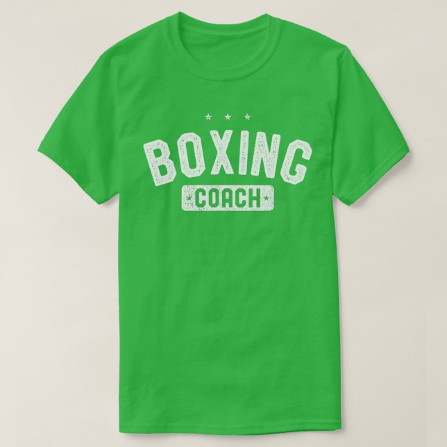 Camiseta Boxeo vintage de entrenador de boxeo (Diseño del anverso)