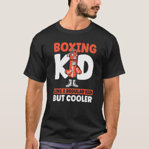 Camiseta Boxeo Vintage De Niños Como Un Niño Regular Pero C