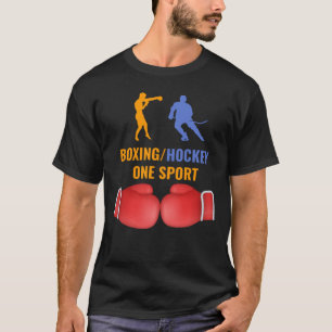 Camiseta Boxeo y deporte de hockey uno
