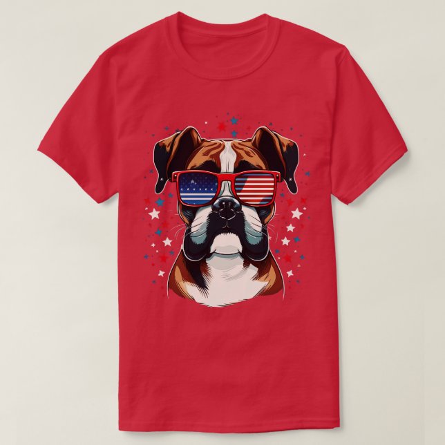 Camiseta Boxer 4 de julio (Diseño del anverso)