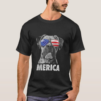 Camiseta Boxer 4 de julio Gafas de sol de Merica Hombres Es