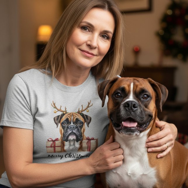Camiseta Boxer Alegría de Navidad  (Subido por el creador)