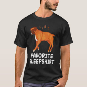 Camiseta Boxer alemán perro perro perro duerme durmiendo pa