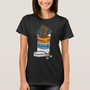 Camiseta Boxer antidepresivo gracioso animal Mascota perro