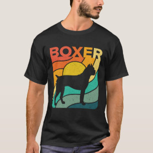 Camiseta Boxer Antigüedades Retro Perro Mamá Papá