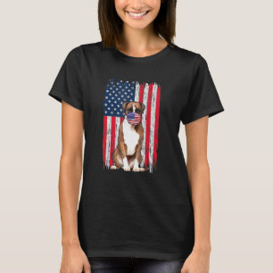 Camiseta Boxer Bandera Americana El Perro Usa La Máscara 4 