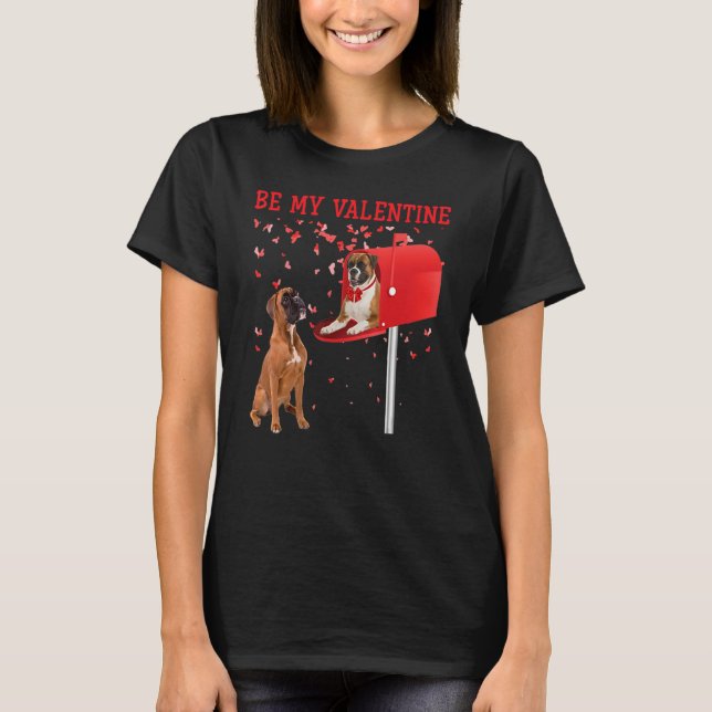 Camiseta Boxer Be My Valentine Heart Buzón (Anverso)