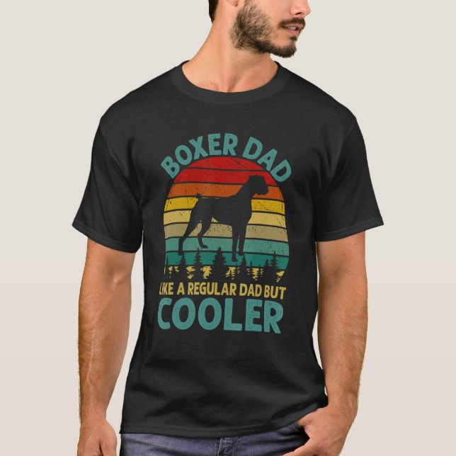 Camiseta Boxer Dad Como Un Padre Regular Pero Más Fresco Pa (Anverso)