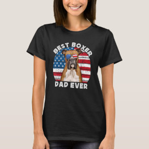 Camiseta Boxer Dad For Men Boxer Dog Dad Dueño Estadouniden
