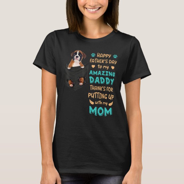 Camiseta Boxer Dad For Men Boxer Dog Father (Anverso)
