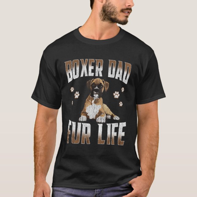 Camiseta Boxer Dad Fur Life Boxer Dog Hoodie (Anverso)