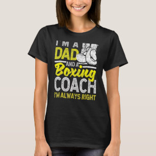 Camiseta Boxer Daddy entrenó a los padres el día en que soy