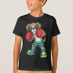 Camiseta Boxer De Boxer De Perro Boxeo De Guantes De Boxeo