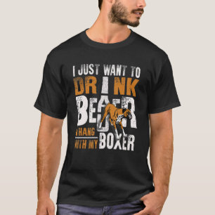 Camiseta Boxer de hombre Papá Día del Padre Perro Cerveza