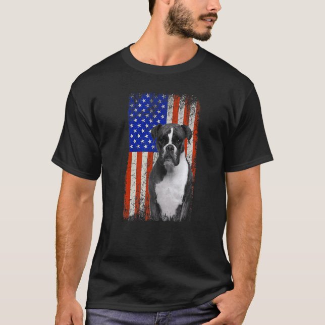 Camiseta Boxer de la bandera norteamericana de la época: pa (Anverso)
