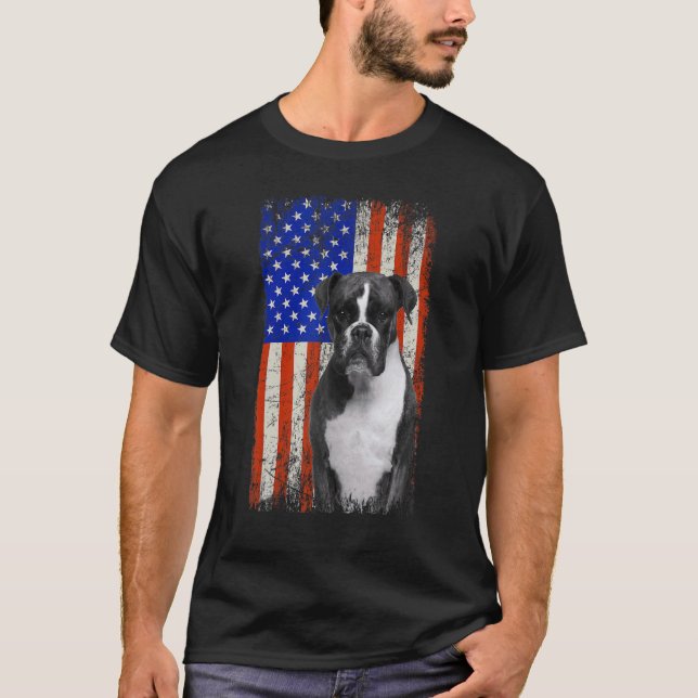Camiseta Boxer de la bandera norteamericana de la época: pa (Anverso)