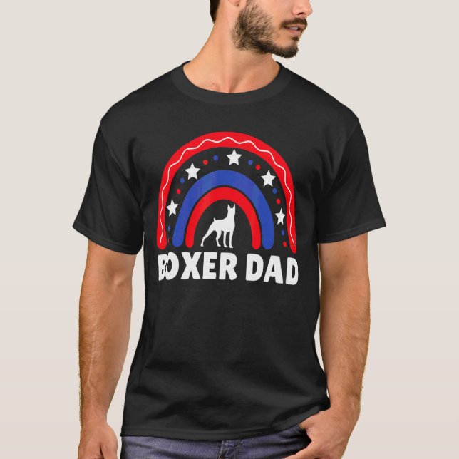 Camiseta Boxer De Mens Dad Rainbow Ee.Uu. (Anverso)