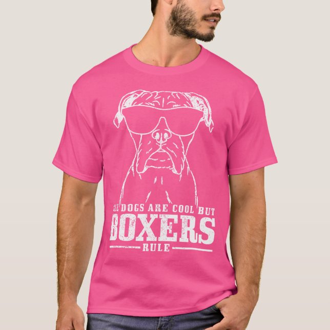 Camiseta Boxer dice gracioso boxeador de perros (Anverso)