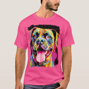 Camiseta Boxer Dog Colorful