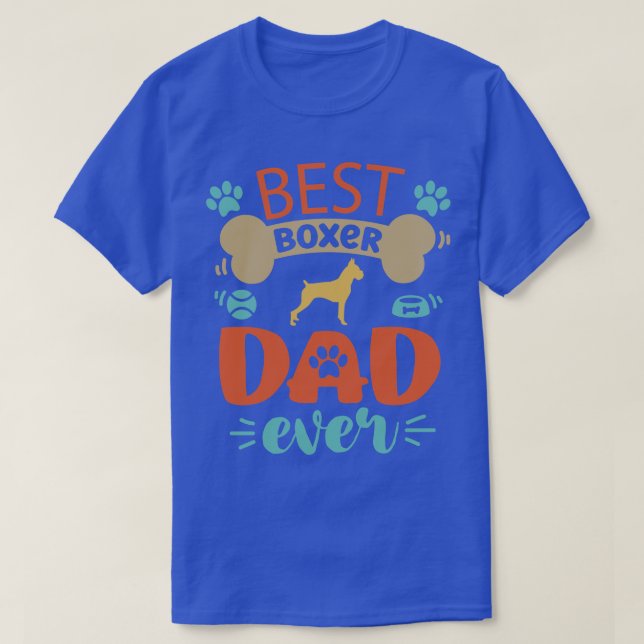 Camiseta Boxer Dog Dad (Diseño del anverso)