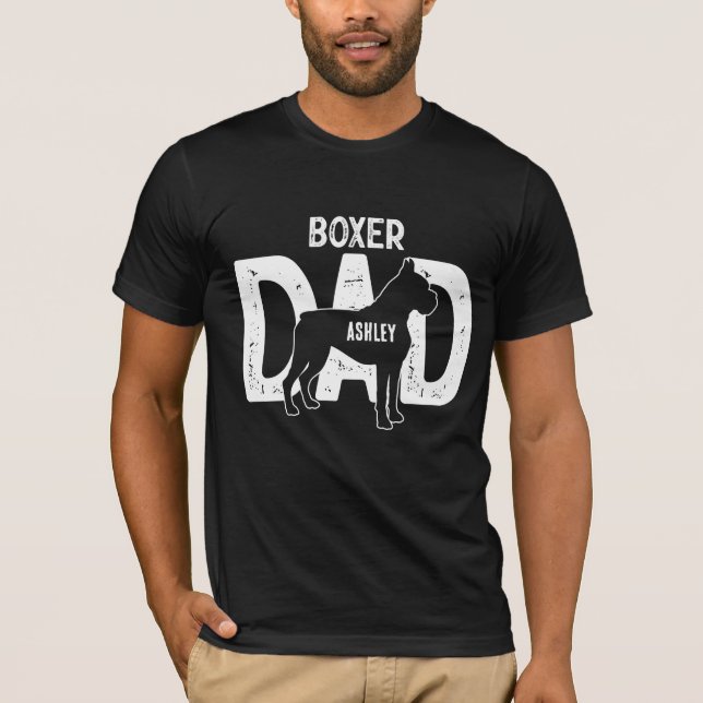 Camiseta Boxer Dog Dad Puppy (Anverso)
