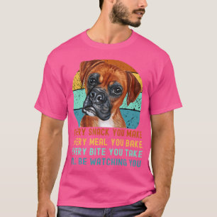 Camiseta Boxer Dog Famoso Mamá Papá Cada Snack Que Haces