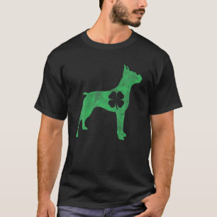 Camiseta Boxer Dog Gift St. Patrick's Day Shamrock Clover I