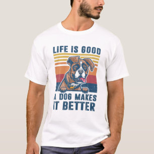 Camiseta Boxer Dog Gifts Funny Boxer Dog Dad Mom Men Mujere